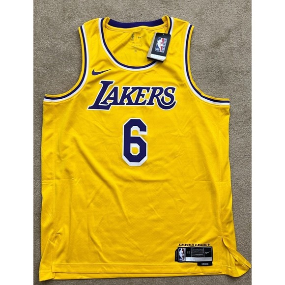 Nike Los Angeles Lakers Lebron James NBA Swingman Icon Edition Jersey Size XL